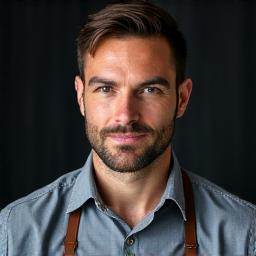 Portrait d'un expert en detailing automobile examinant une surface brillante.