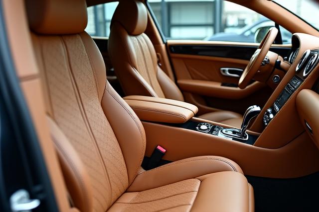 Intérieur luxueux de Bentley Continental GT après réfection du cuir