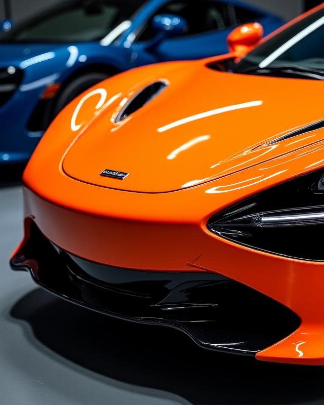 McLaren 720S avec un traitement céramique, peinture brillante